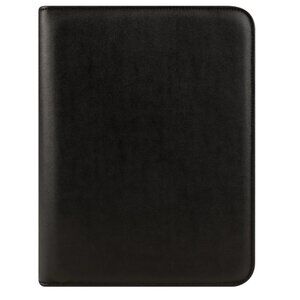Franklin Covey Black Classic Simulated Leather Zipper Binder